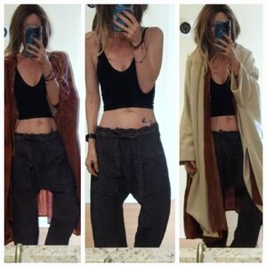 OOAK CUSTOM HAND DYED Free People Sky Rider Harem Drop Crotch Pant